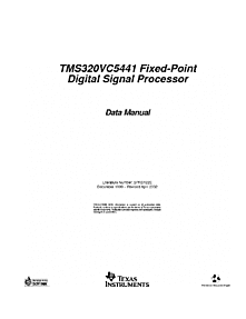 DataSheet TMS320VC5441 pdf